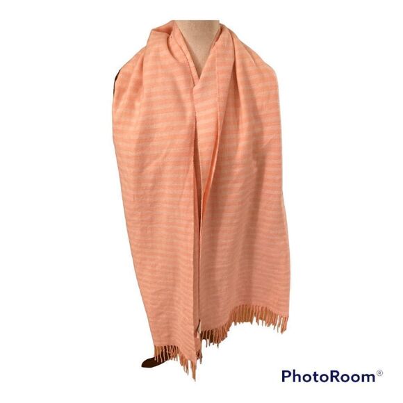 Gap Light Peach Soft Fringe Scarf - Picture 1 of 7